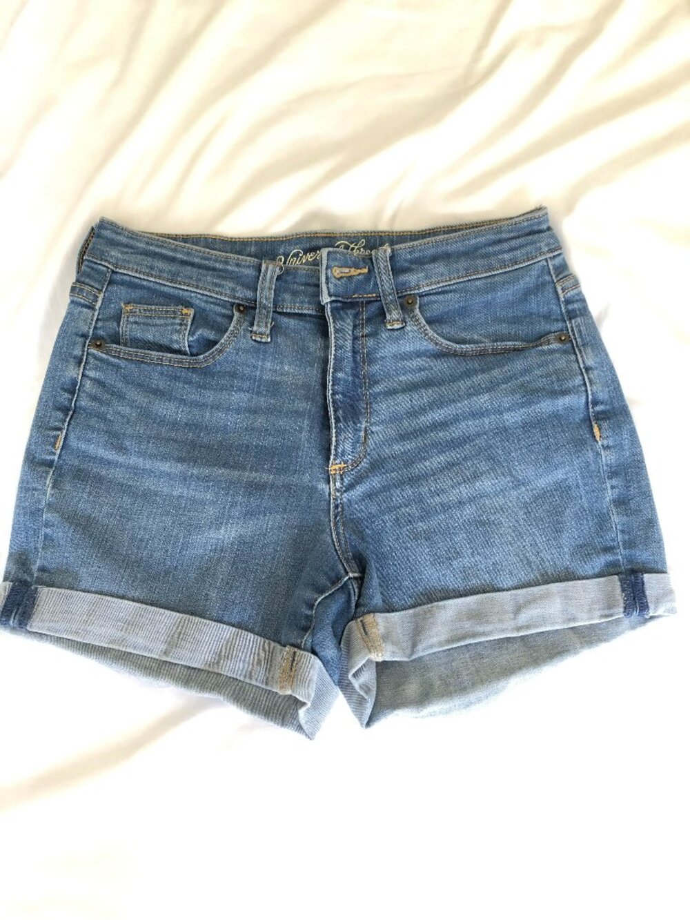 Universal Thread High Midi Denim Shorts Size  4/27